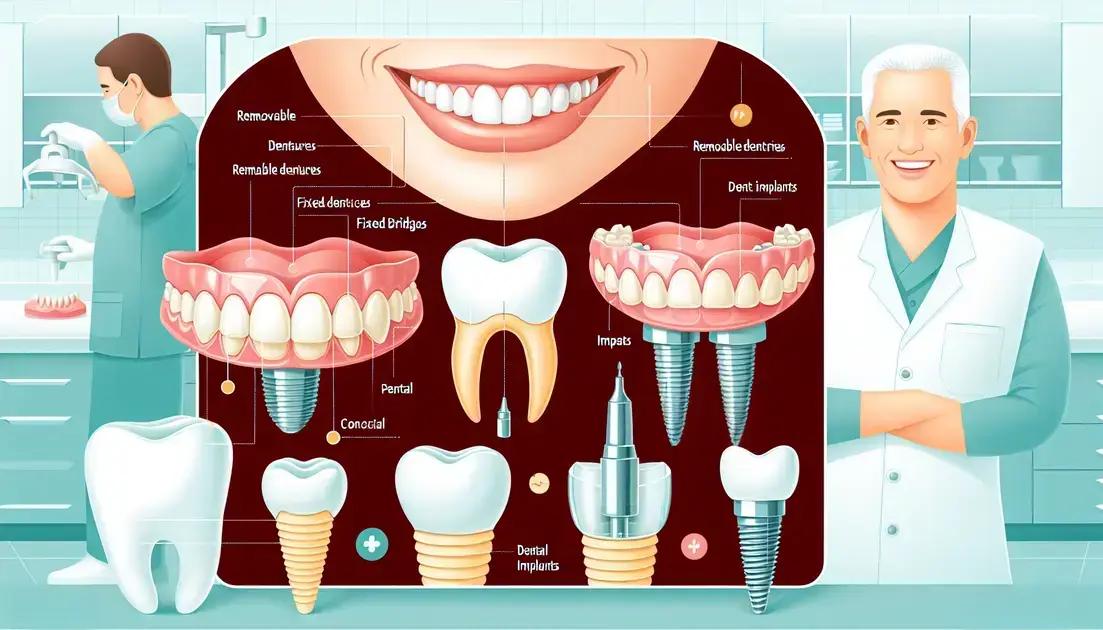 Tipos de próteses dentárias