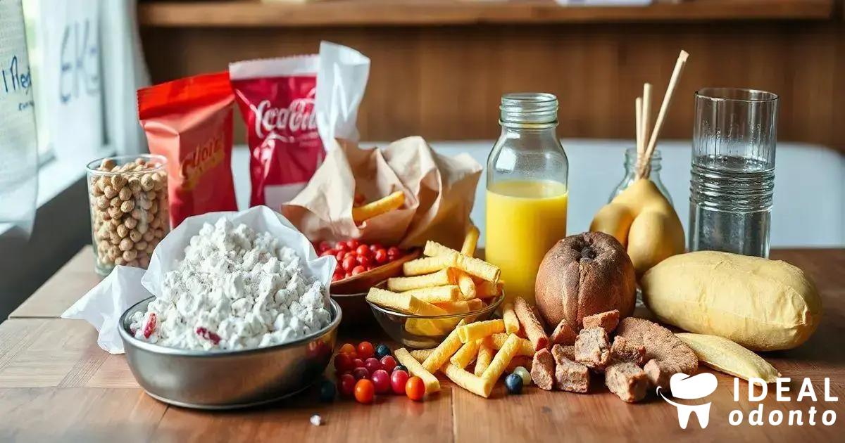 Alimentos ricos em açúcar