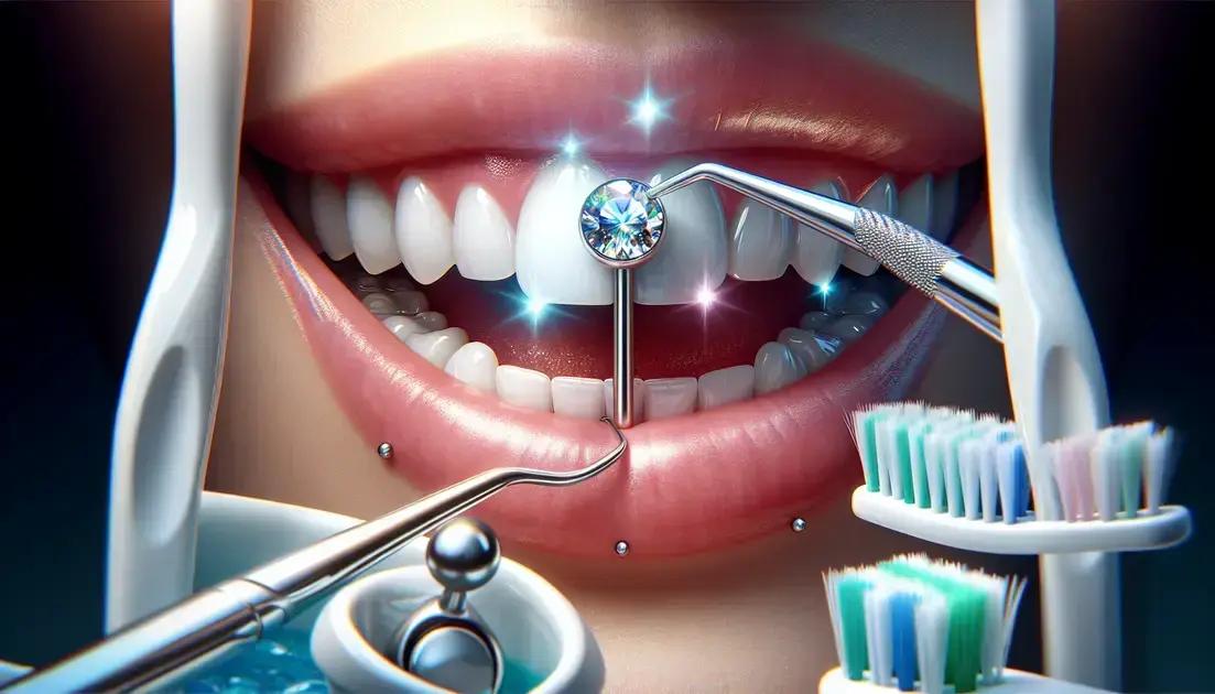 Cuidados necessários com o piercing dental