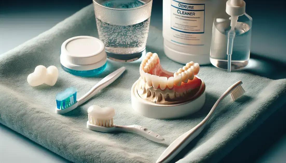 Importância da limpeza da prótese dentária