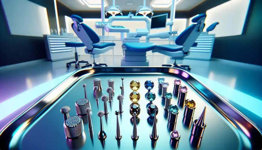 Tipos de piercing dental disponíveis