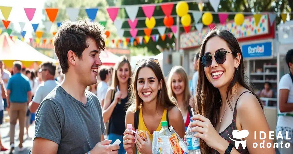 Cuidados com a higiene bucal em festas