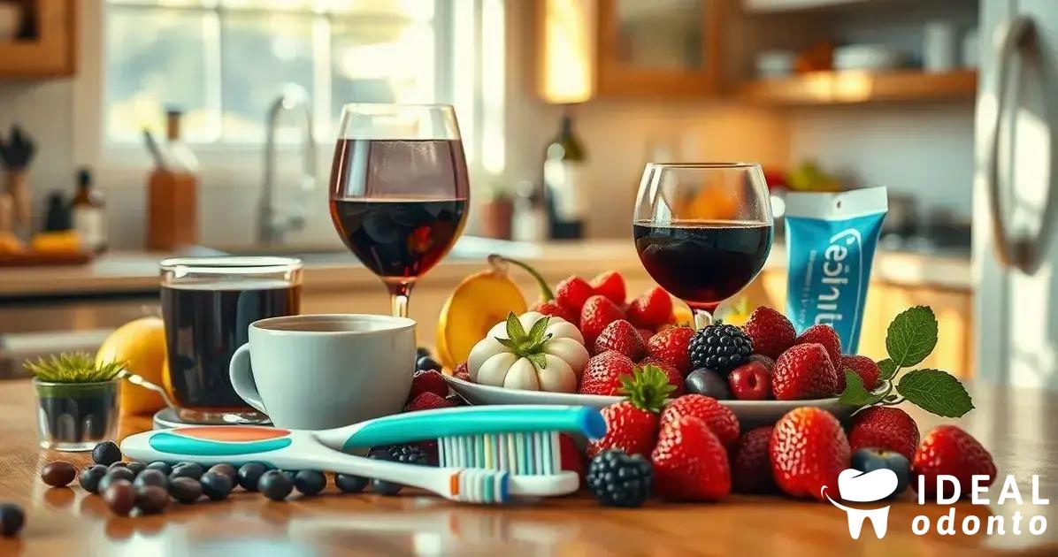 Alimentos e bebidas que mancham os dentes