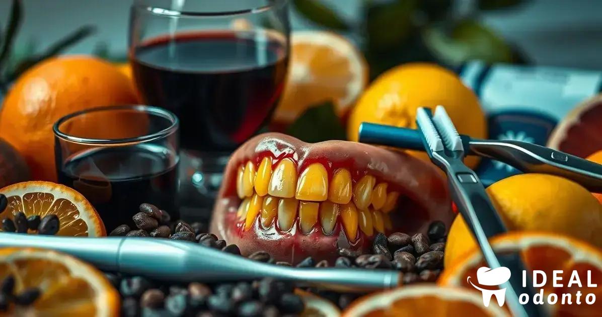 Alimentos e bebidas que mancham os dentes