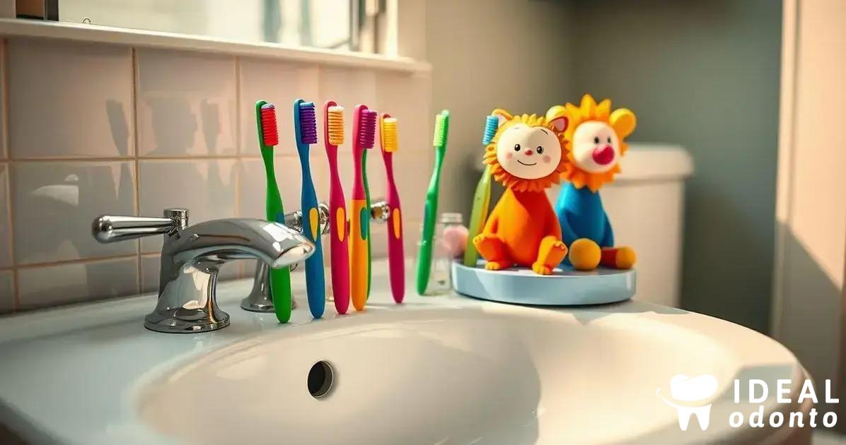 Tipos de escovas de dentes para crianças