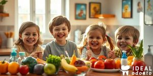 Alimentação infantil e a saúde dos dentes