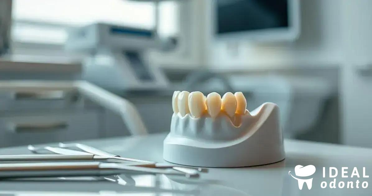 Como é feita a colocação da coroa de porcelana
