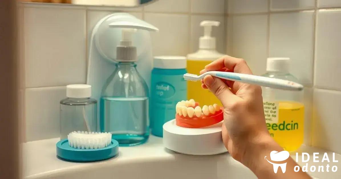 Cuidados adicionais com a prótese dentária