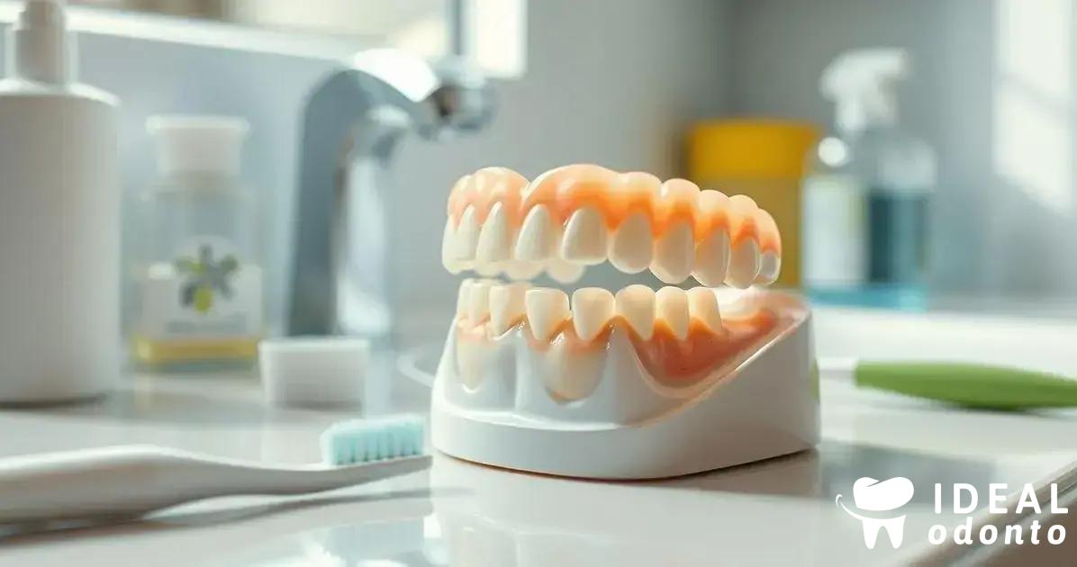 Cuidados e manutenção da prótese dentária de silicone