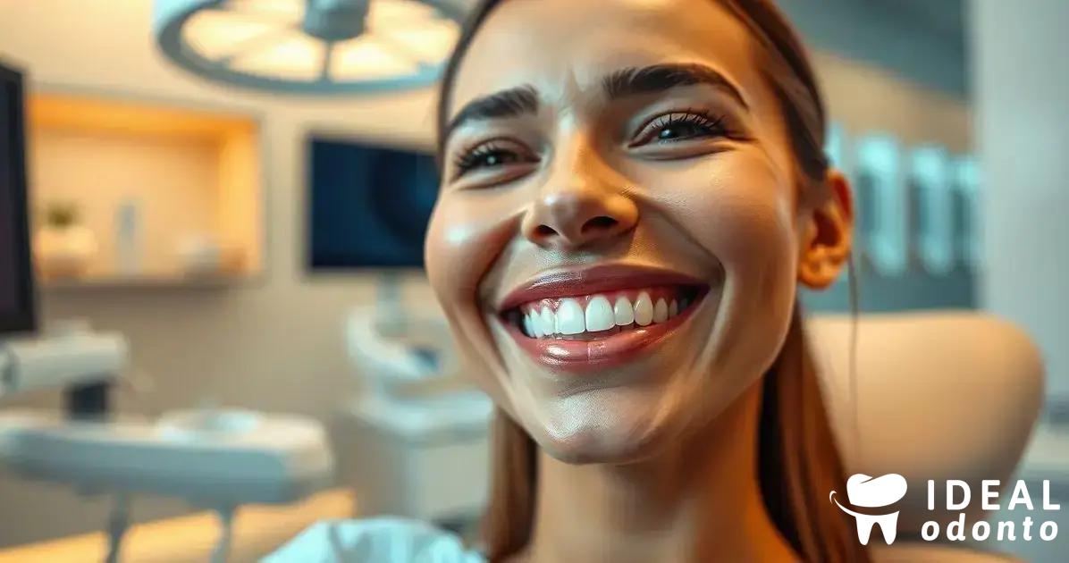 Facetas de porcelana e resina