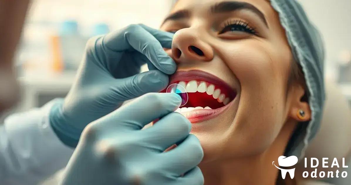 O processo de colocação das lentes de contato dental