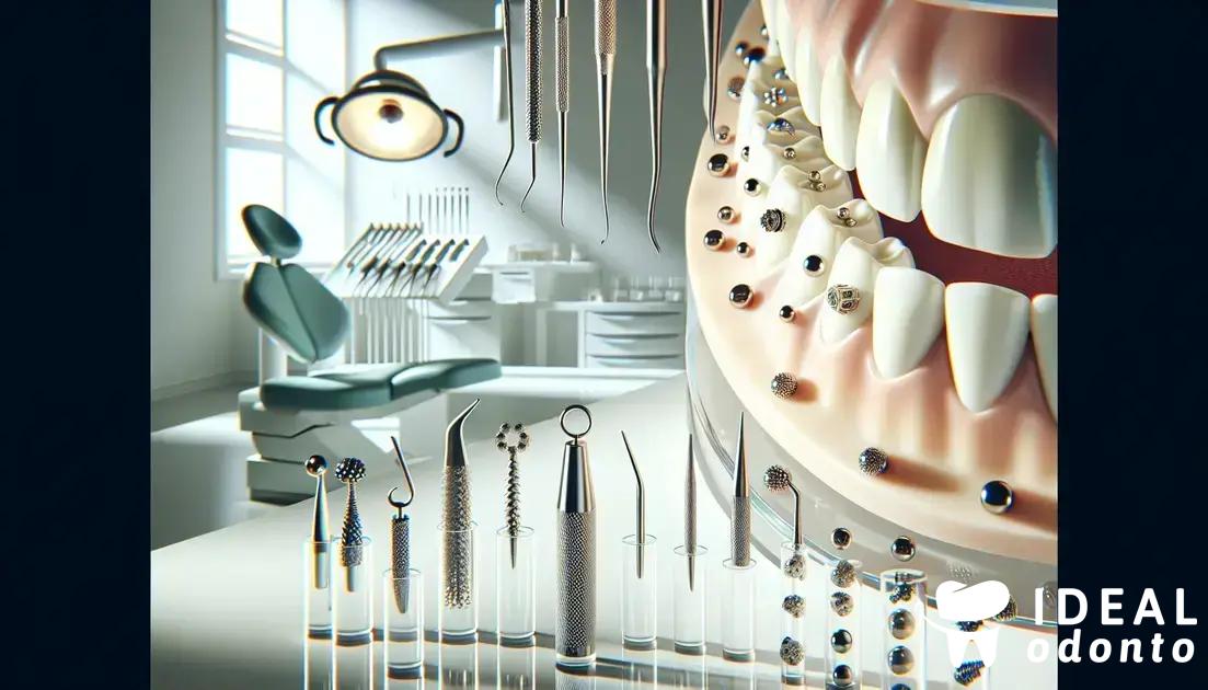 Tipos de piercing dental disponíveis