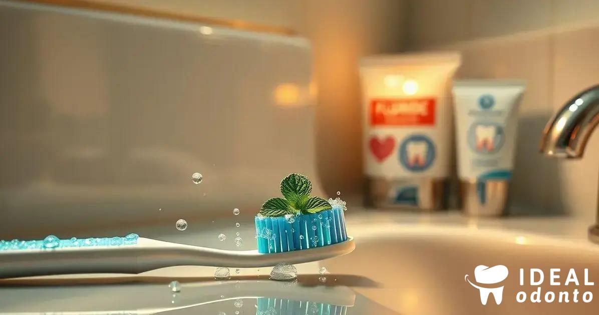 Aplicação de flúor dental em casa