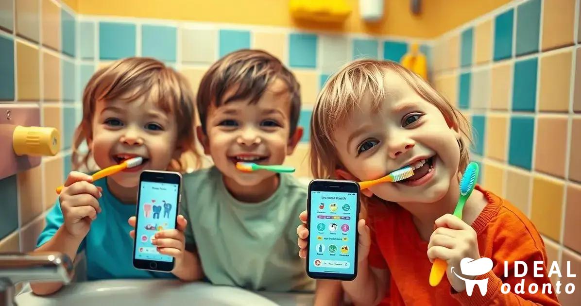 Como os aplicativos tornam a escovação divertida?