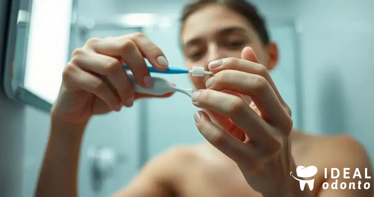 Como usar a escova interdental?