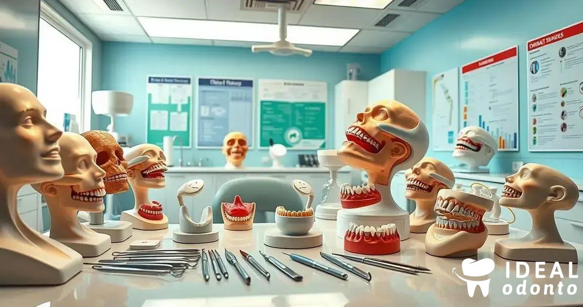 Tipos de manequins odontológicos